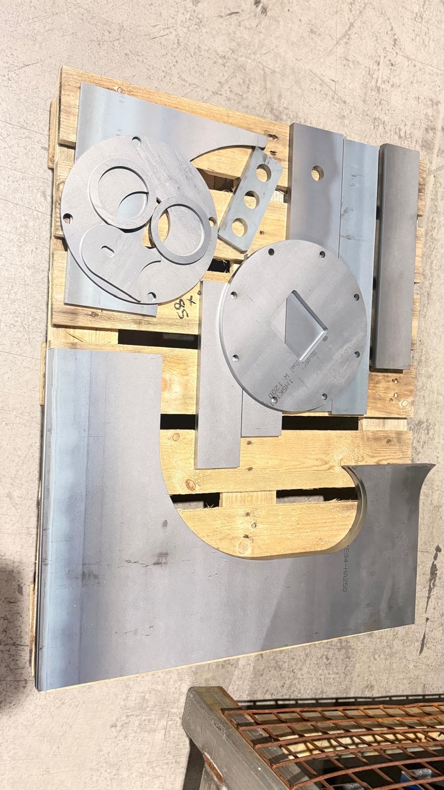 Laser-cut sheet metal components ready for fabrication and powder coating in Melbourne