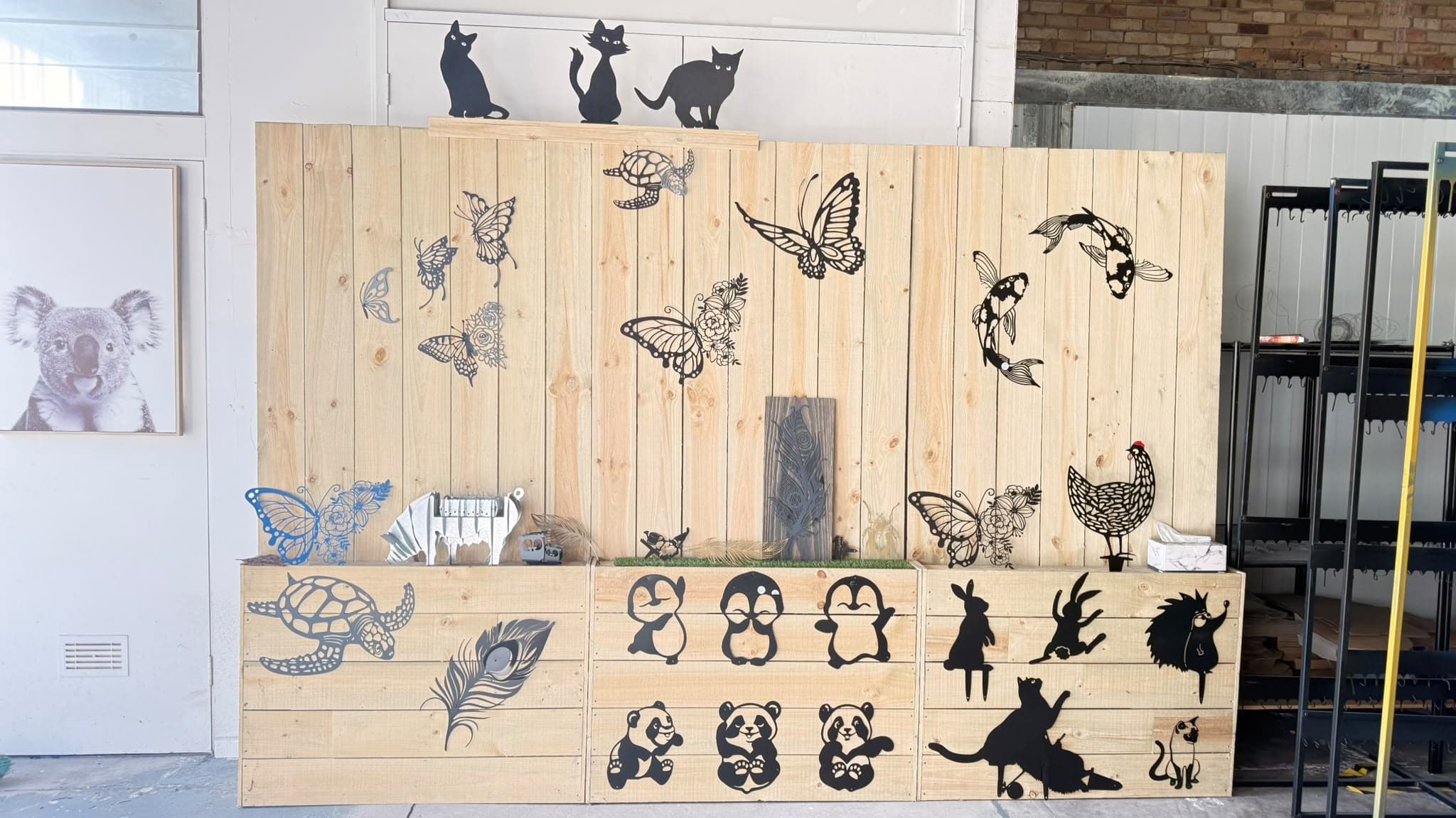 Powder-coated decorative and architectural metalwork produced in Melbourne